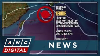 PAGASA Expect rains over PH as storm Ferdie now outside PAR enhances southwest monsoon  ANC [upl. by Honeywell]