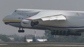 Antonov Airlines An124 quotRuslanquot UR82007 Landing at Calgary Airport ᴴᴰ [upl. by Illib]