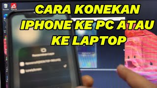 CARA MENGHUBUNGKAN IPHONE KE PC  LAPTOP DAN MENGHUBUNGKAN KE OBS LIVE STREAM [upl. by Eehsar]