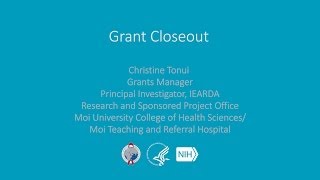 Grant Closeout [upl. by Euqirrne]