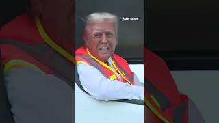 Trump takes garbage truck to Wisconsin rally in jab at Biden comment [upl. by Noived]