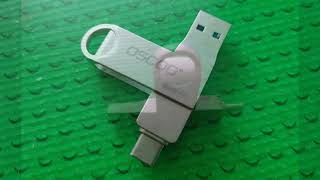 OSCOO 2 in 1 Type C USB3 1 GEN1 Flash Drive 360° Rotation Thumb USB Disk 64GB Photo Gallery [upl. by Grant]