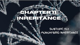 BIOLOGY FORM 5 KSSM  CHAPTER 11 INHERITANCE SUBTOPIC 111 [upl. by Ana]