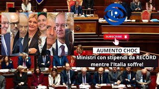 Aumento stipindi ai ministri non parlamentari ecco cosa sta succedendo [upl. by Collete]