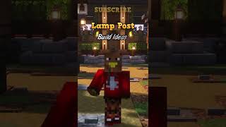 Minecract Lamp Post Build Ideas minecraft [upl. by Ogden]