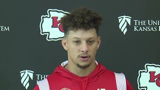 Chiefs vs Panthers Patrick Mahomes discusses game in Carolina Xavier Worthy Isiah Pacheco [upl. by Llednor]