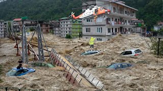 Poland today Flash floods sweep bridges houses and cars into the waste in Głuchołazy [upl. by Arnelle156]