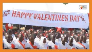 Wazazi wa kiume watangamana na binti zao shule ya Ossen kuadhimisha siku ya Valentine huko Baringo [upl. by Nogam692]