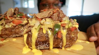 PHILLY CHEESESTEAK BAKED POTATO [upl. by Eednus]