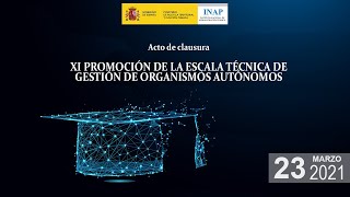 Clausura XI promoción de la Escala Técnica de Gestión de Organismos Autónomos [upl. by Aleron211]