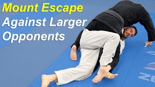 Effective Mount Escape is a Lifesaver against Bigger People in BJJ [upl. by Navinod]