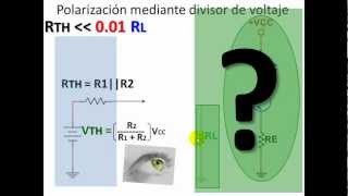 BJT Parte 07 Polarización por Divisor de Tensión de transistores [upl. by Stevie]