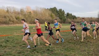 Senior Mens race at the Midlands Cross Country Championships at Leamington Spa  January 2024 [upl. by Gilli34]