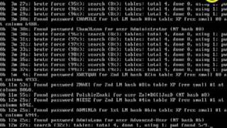 Linux OphCrack  łamanie haseł w Windowsie [upl. by Templa]