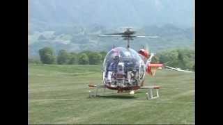 Power off autorotation with the Bell 47 [upl. by Fotinas]