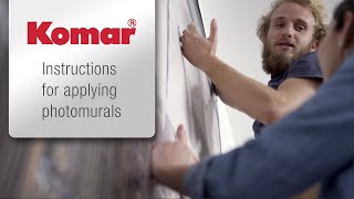 Komar photomurals  Instructions Wallpapering has never been so easy [upl. by Miculek267]