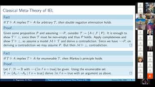 Constructive and Mechanised MetaTheory of Intuitionistic Epistemic Logic LFCS22 [upl. by Oratnek]