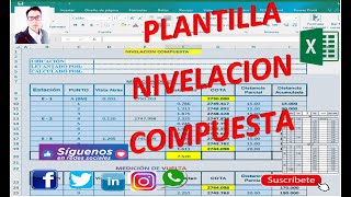 NIVELACION COMPUESTA EN EXCEL [upl. by Retsila323]