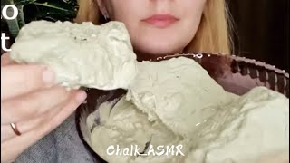 Chalk clay eating ASMR [upl. by Aguste]