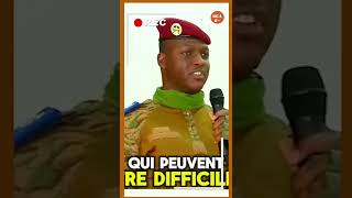 Ibrahim Traoré quotle chemin est épineux périlleux plein dembuches mais nous aurons la victoirequot [upl. by Orimar]