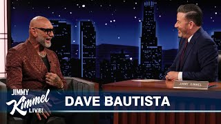 Dave Bautista on Shedding Weight Wearing Pearls People Trying to Fight Him amp Having Long Hair [upl. by Angelo]