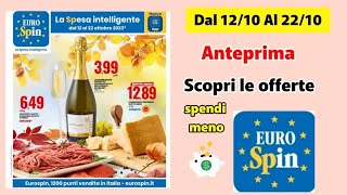 volantino Eurospin da Giovedì 12 a Domenica 22 Ottobre italia anteprima [upl. by Erwin663]