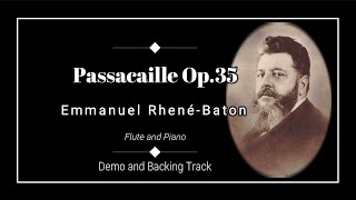 Passacaille Op35  Emmanuel RhenéBaton  Demo and Backing Track [upl. by Noirret429]