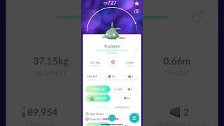 Trubbish evolves into a Garbodor ✨ Pokémon Go [upl. by Aleinad]