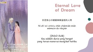 INDO SUB Dilraba amp Silence Wang  Just Now Lyrics  Eternal Love of Dream OST [upl. by Cilurzo]