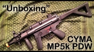 quotUnboxingquot CYMA MP5K PDW  First Glance Review [upl. by Thorpe]