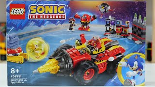 LEGO Sonic the Hedgehog 76999 Super Sonic vs Egg Drillster  LEGO Speed Build Review [upl. by Hasen]