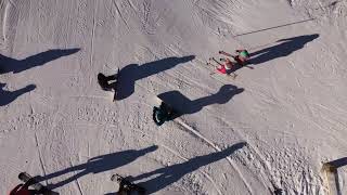 Sauze dOulx 22nd Jan 23 skiing Landscapes from drone [upl. by Crompton]