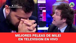 Las 3 MEJORES PELEAS de MILEI en la TV Argentina [upl. by Eihs]