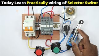 How to wire a Selector Switch in Starter with Limit Switch and Push Button TheElectricalGuy [upl. by Gildas]