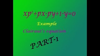 VTU Engineering Maths 2 Clairauts equation good examplePART1 [upl. by Ytisahc]