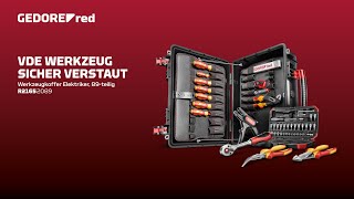 Werkzeugkoffer für ElektroProfis mit durchdachten Features GEDORE red R21652089 [upl. by Ahsirat]