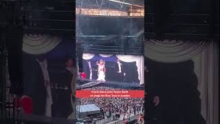 VIDEO  Travis Kelce joins Taylor Swift on stage for Eras Tour in London [upl. by Lockhart]