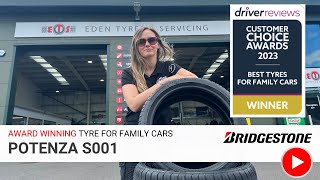 Why The Bridgestone Potenza S001 Is An AWARD WINNING Tyre For Family Cars  DriverReviews 2023 [upl. by Joelly]