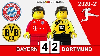 Bayern Munich vs Borussia Dortmund 42 • Bundesliga 2021 • All Goals Full Highlights Lego Football [upl. by Behah]