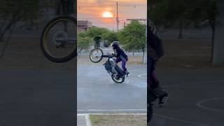 Truco en 2t🔥calimatic 175 stuntargentino automobile motos stunt [upl. by Cyd]