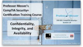 Understanding Confidentiality Integrity and Availability  CompTIA Security SY0301 28 [upl. by Elena473]