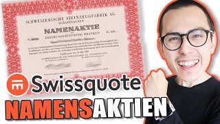 Namensaktien bei Swissquote eintragen TUTORIAL 📖💡  Sparkojote [upl. by Hyps858]