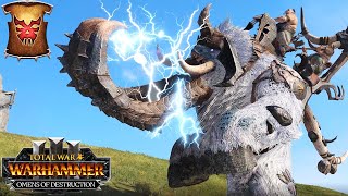 RAGE of the THUNDERTUSK  Massive Ogre Kingdoms vs Elite Khorne Battle  Total War Warhammer 3 [upl. by Waldo]