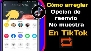 Cómo arreglar la opción Repost que no se muestra en TikTok nueva actualización 2022 [upl. by Tyrrell]