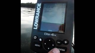 Using the Lowrance Elite 4x menu system amp settings [upl. by Nasar]