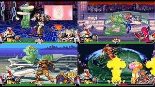 Mighty Morphin Power Rangers Fighting Edition SNES  Hard mode Playthrough 03Ninja Megazord mdX [upl. by Lamarre449]