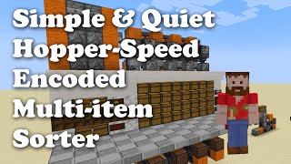 Simple Encoded Multi Item Sorter for Minecraft Java 119 [upl. by Nayr]