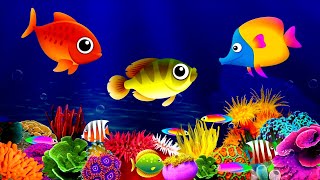 Fish Aquarium🐡 Relaxing Under Water❤Peaceful Under Sea💤 [upl. by Ndnarb]