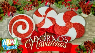 DIY Paletas y Caramelos para decorar tu Pinito 🍭🍬🎄  Manualidades navideñas  Adornos navideños [upl. by Nitsir570]