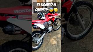 NO LO PUEDO CREER CUADRO ROTO😨🫣 hondatornado xr250 cuadromoto [upl. by Nevyar]